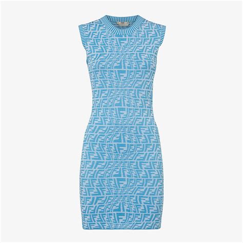 blue fendi dress|More.